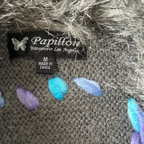 Vintage Women's Y2K Papillon Long Cardigan Jacket - Picture 4 of 13